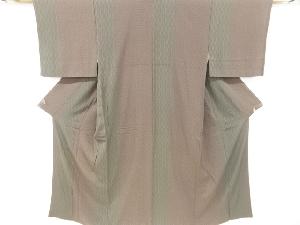 花に立涌模様小紋着物